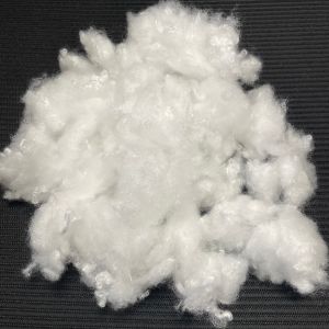 2.8D*32MM PBT PET Composite Staple Fiber, Latent Crimp High Elastic Fiber for Knitting Apparel  Excellent Spinnability filling Fiber