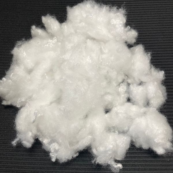 2.8D*32MM PBT PET Composite Staple Fiber, Latent Crimp High Elastic Fiber for Knitting Apparel  Excellent Spinnability filling Fiber