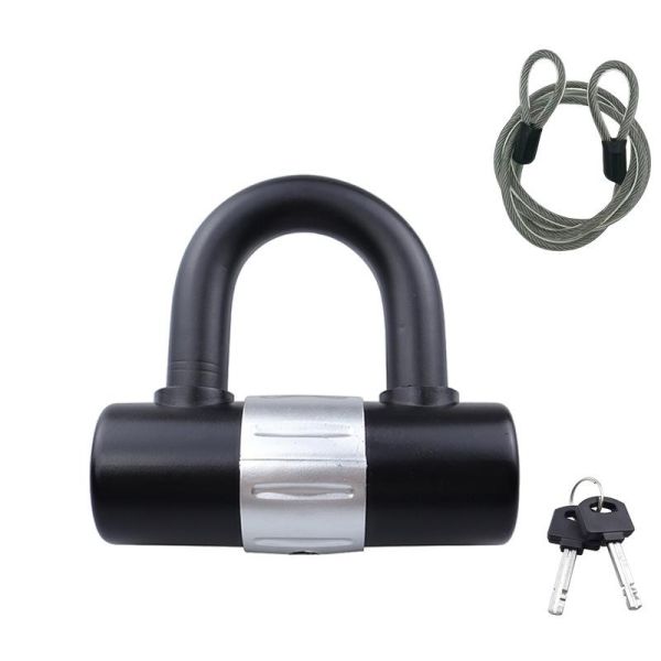 Rarlux 8402 Heavy Duty U-Lock Bicycle Chain Lock with Key Anti-Theft Multi-Specifications