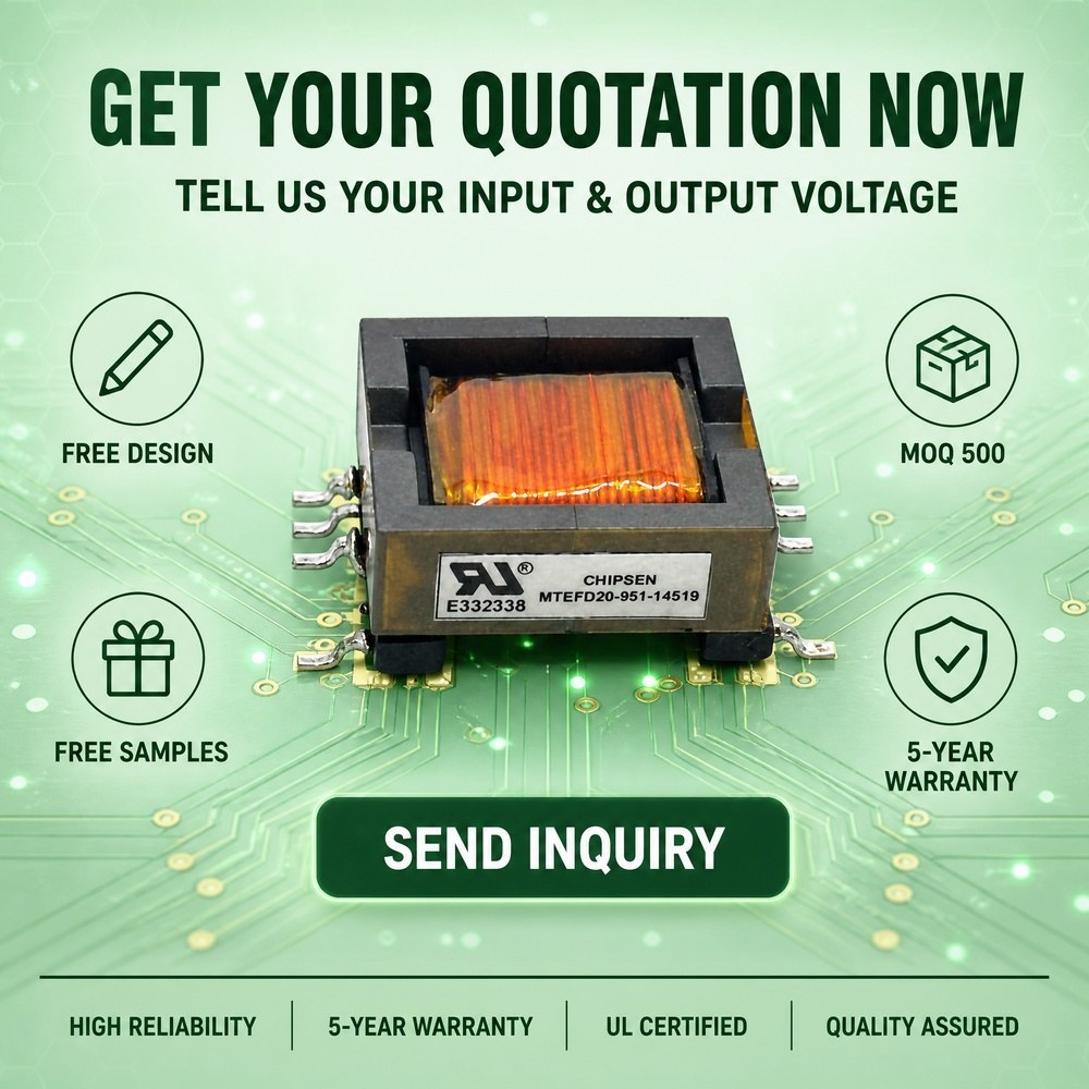 Low Profile High Frequency EFD20 SMD Transformer for Compact Power Supply Unit
