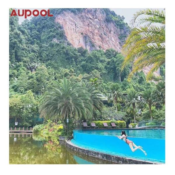 Prefabricated Outdoor Pool Acrylic Luxurious plexiglass Steel Structure Swimming Pool
