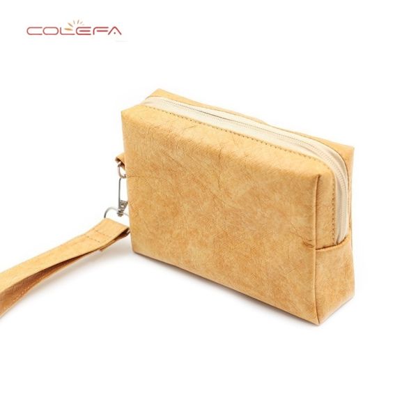 Travel Essentials Tyvek Waterproof Toiletry Bag Cable Organizer Portable Holder Machine-Washable DuPont Paper Customizable Bag
