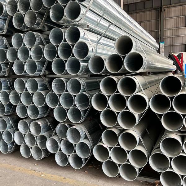 Stock Available Galvanized Steel Round Pipe Q195 Q235 ERW 1-12m Customized GI Steel Pipe for Building