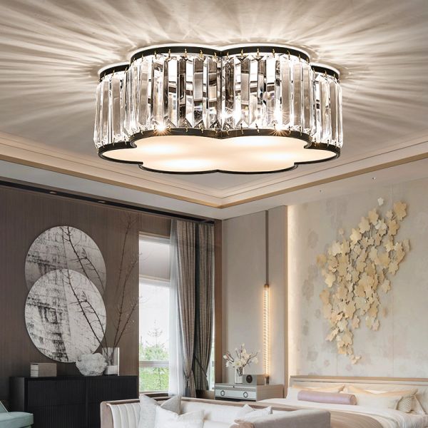 Modern Fashion Designer Black Gold Led Ceiling Art Deco Suspended Chandelier(WH-CA-97)