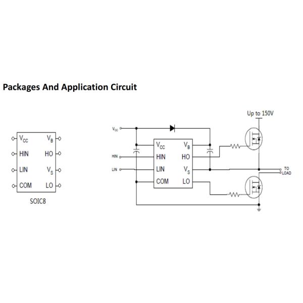водитель переключателя Mosfet канала n стороны Bldc логики 450mA 850mA 3.3V совместимый высокий