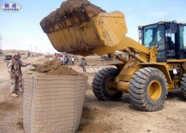 Low Carbon Steel Wire Military Barriers Strong Anti - Scour Ability