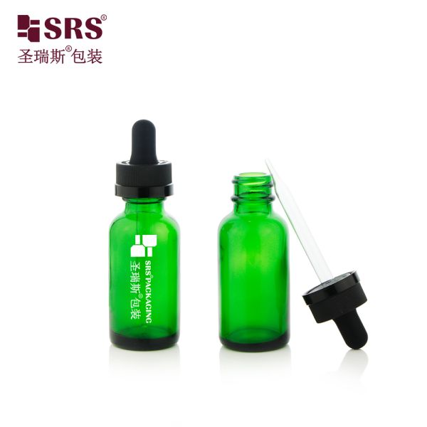 30ml 60ml Hot Selling Glass Dropper Bottle with Child Resistant Cap for Skincare Serum Oil