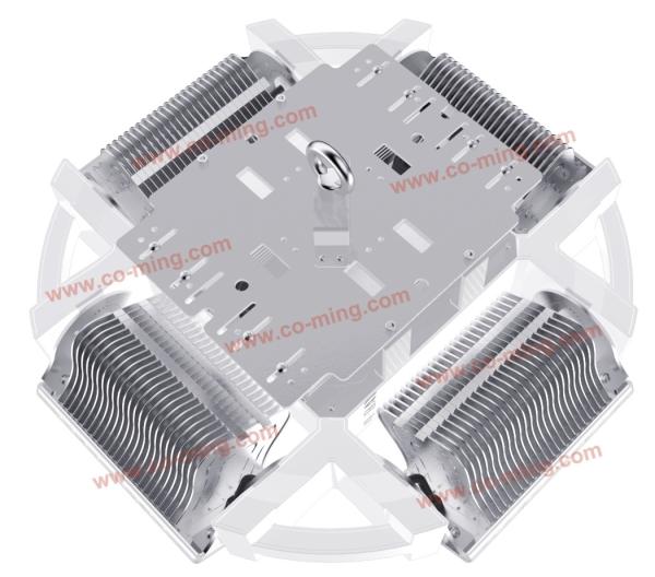Industrial Warehouse High Bay Lighting , Led High Bay Factory Lights 2700-6500K CCT