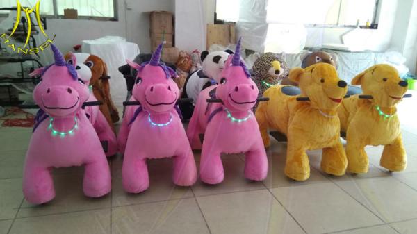 Hansel plush amusement park rides animal electric dog walking machine