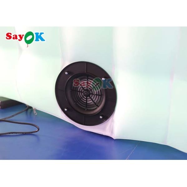 Warehouse Oval Photo Booth Inflatble Led Tent With Air Blower