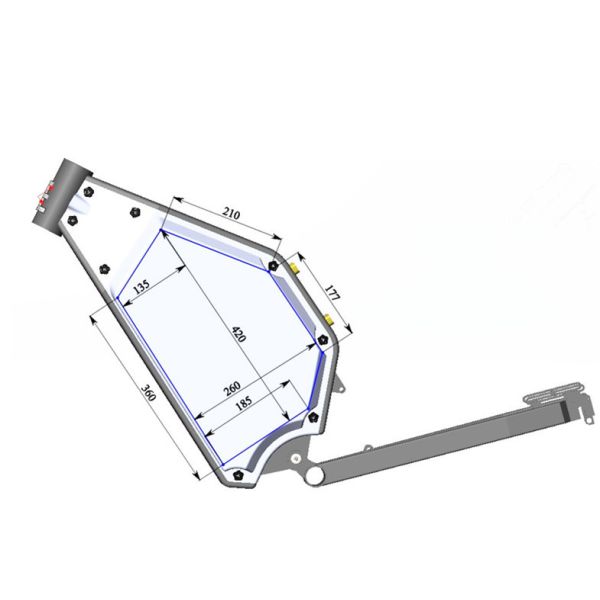 135mm or 155mm Drop Out Carbon Steel Enduro Bike Frame , Full Suspension Mountain Bike Frame