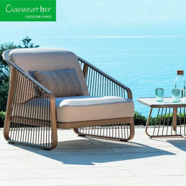 Outdoor Garden Patio Furniture Dining Room Rattan Sectionals Seater Sofas Set Modern Design and Water-Resistant Cushions