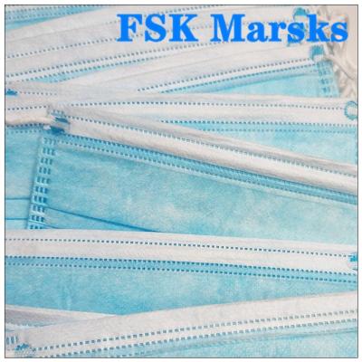 Anti Pollution 3 Ply Disposable Face Mask Earloop Mask Face In Malaysia