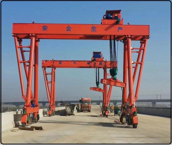 Tire crane for wind power construction、98 ton tire crane、98t gantry crane、Wheeled gantry crane