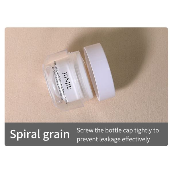 Personaliza las tapas de punta de tornillo 50g Vidrio de crema de cosméticos vacío para protector solar crema y lujo de la cara y el cuerpo crema de embalaje