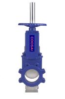 Válvula de puerta de cuchillo de acero inoxidable unidireccional DN600