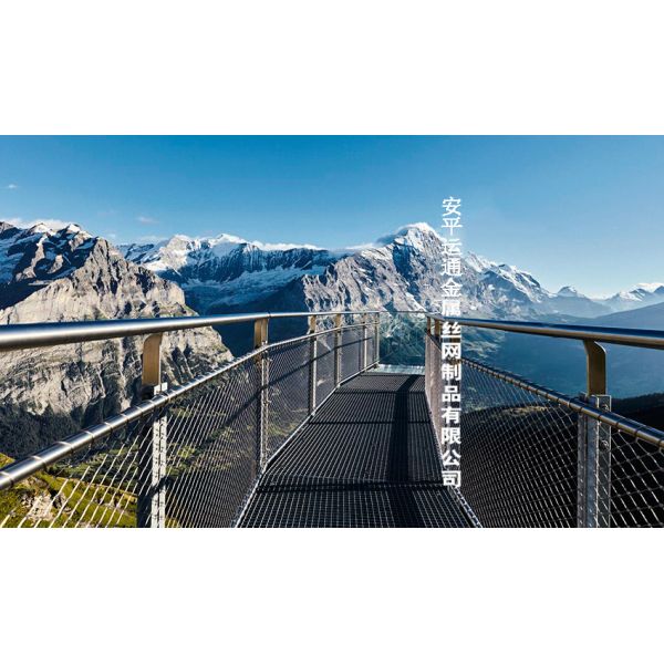 Inox Ferruled 1.2mm Stainless Steel Wire Rope Mesh For Balustrade Infill