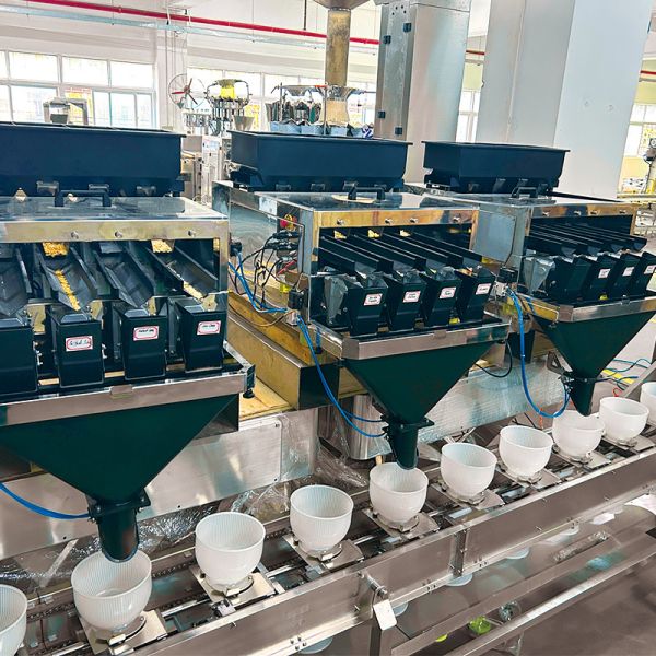 Multi-Ingredient Mix Weighing Packaging Line | 2–14 Materials for Nuts, Dried