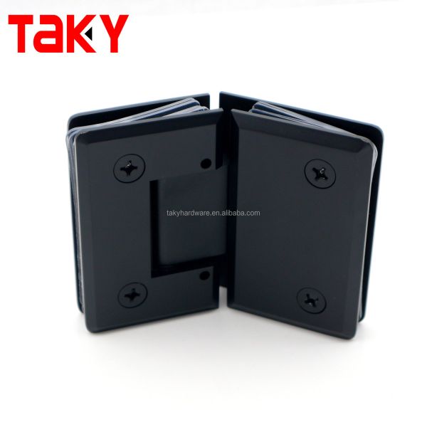 Стеклянные двери оборудование регулируемое 135 градусов стекло на стеклянный выпуклый край Душевые двери панцирь