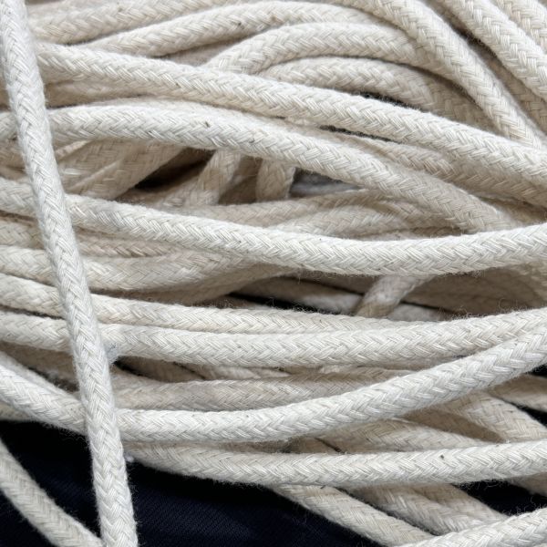 6mm 10mm 12mm 1/4 inch 1/2 inch Soft Braided Cotton Rope Easy Knotting Eco Friendly
