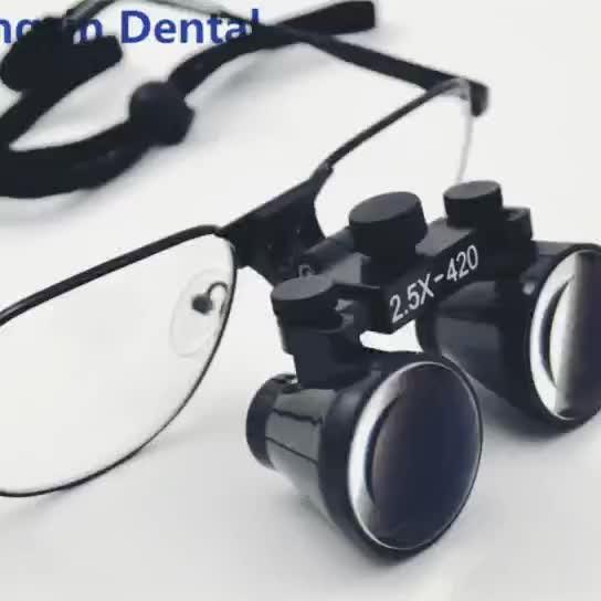 2.5 Times Dental Magnifying Loupes , Medical Optical Surgical Binocular Loupes