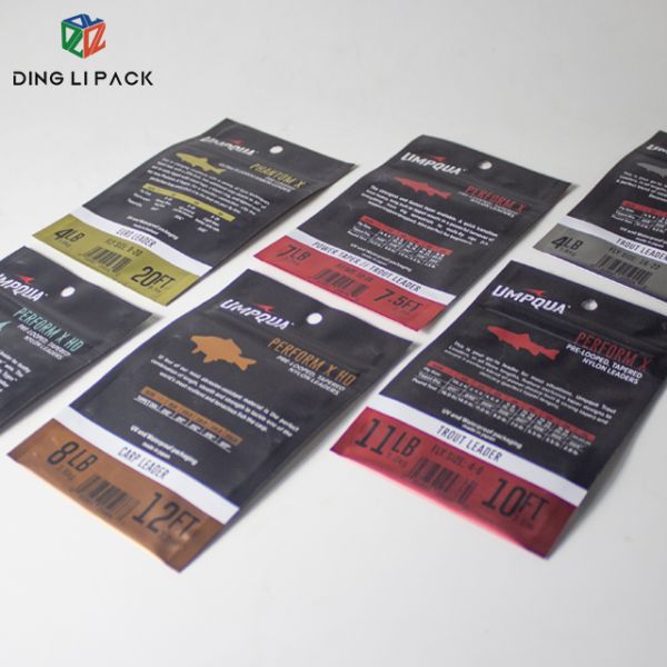 La soudure à chaud imprimée faite sur commande stratifié le ver de plastique que les sacs ont personnalisé des sacs de tirette