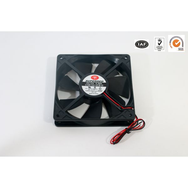 120x120x38mm DC Computer Fan Lead Wire AWG26 Signal Output Option For Cooling CPU