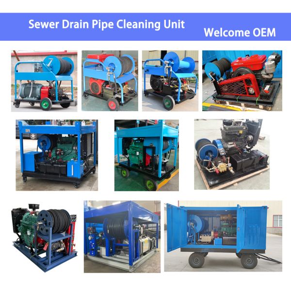 Sewer Jetting Equipment 200LPM With Root Cutting Nozzles