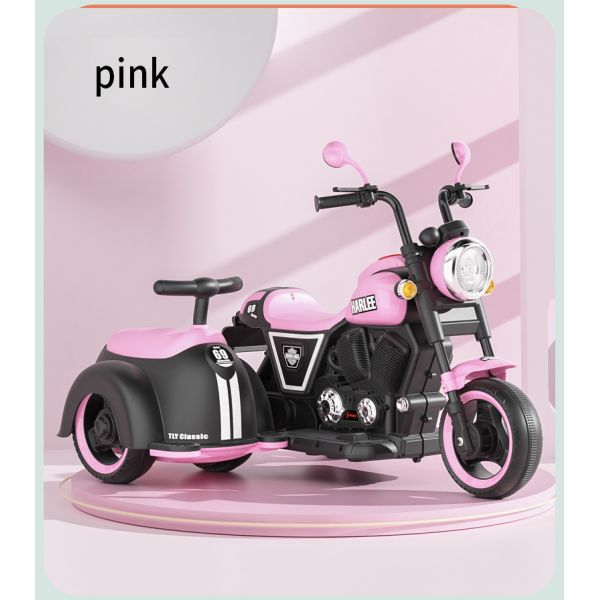 77*75*85 Rosa vert rouge jaune moto électrique pour enfants avec mode simple/double