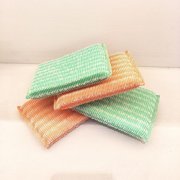 Long Lifetime Non Scratch Scouring Pad No Peculiar Smell Harmless To Skin