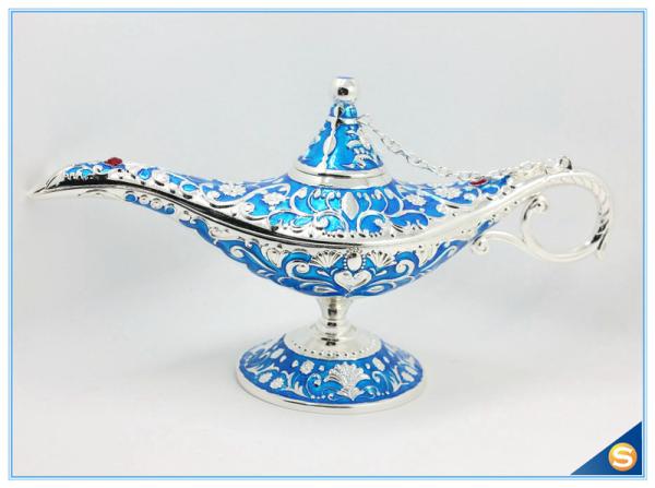 Middle East style metal aladdin lamp trinket box jewelry box for gift