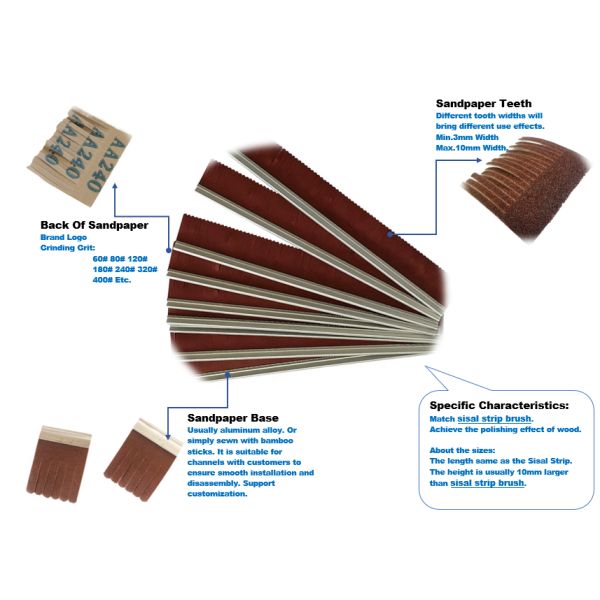 Полировка Sisal песковой бумаги щетка ролик для шлифовальной машины