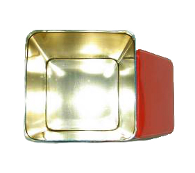 Herbal Tea Storage Thickness 0.23mm Square Tin Can