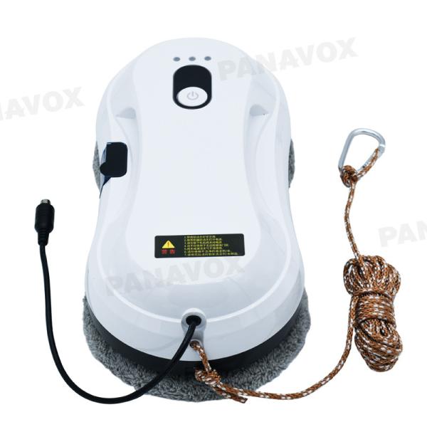 White 80 Watt Window Cleaner Robot 295mm Vacuuming Magnetic Window Cleaning Robot