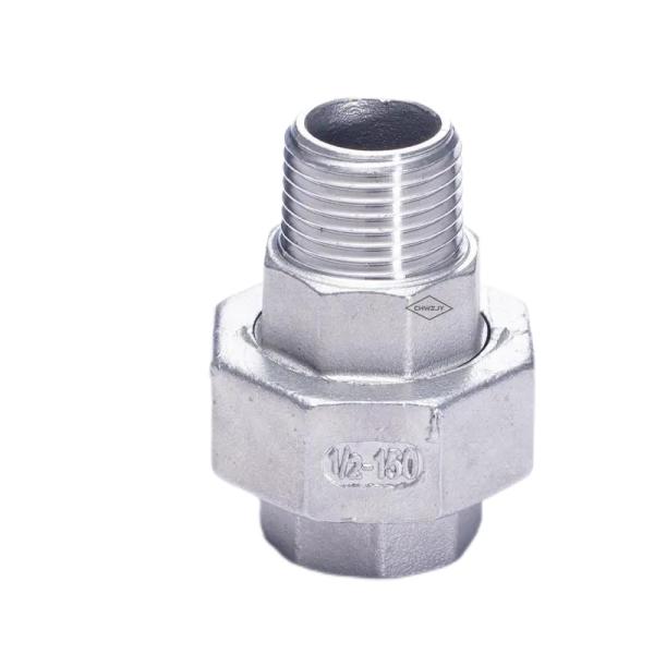 Silver 201 304 316 Union Flat Female to Male NPT BSPP BSPT Stainless Steel Connection