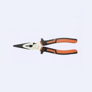 Black Orange Burnished 8 Inch Long Head Pliers Wire Hose Clamp Tool