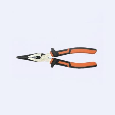 Black Orange Burnished 8 Inch Long Head Pliers Wire Hose Clamp Tool