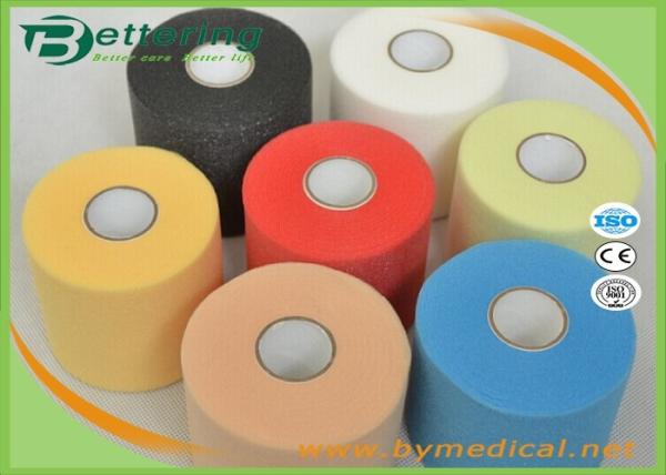 Multicolor Soft Medical Supplies Bandages , Athletic Foam Tape Self Adhering Light Weight