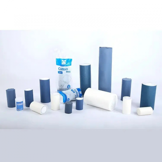 Hydrophilic Cotton Roll Absorbent Medical White 100% Wool Sterile / Non Sterile Cutting-Head Common