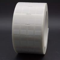 Étiquettes de câbles adhésifs de 19x20-9 mm 2 mil blanc mat translucide étiquette de câble en vinyle résistant à l'eau