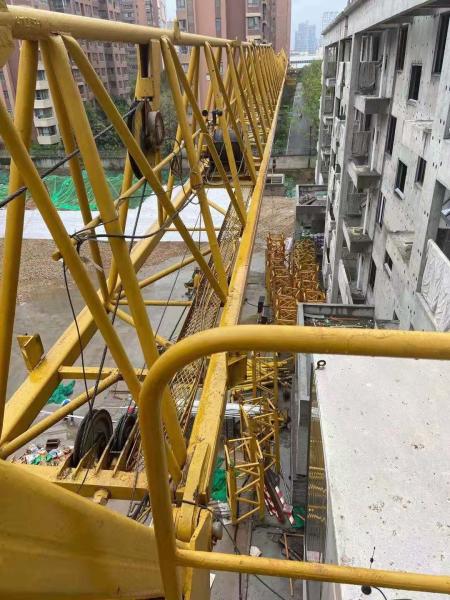TC5510-6G Refurbished Tower Crane Anti Sway System Free Standing Height 40.5m