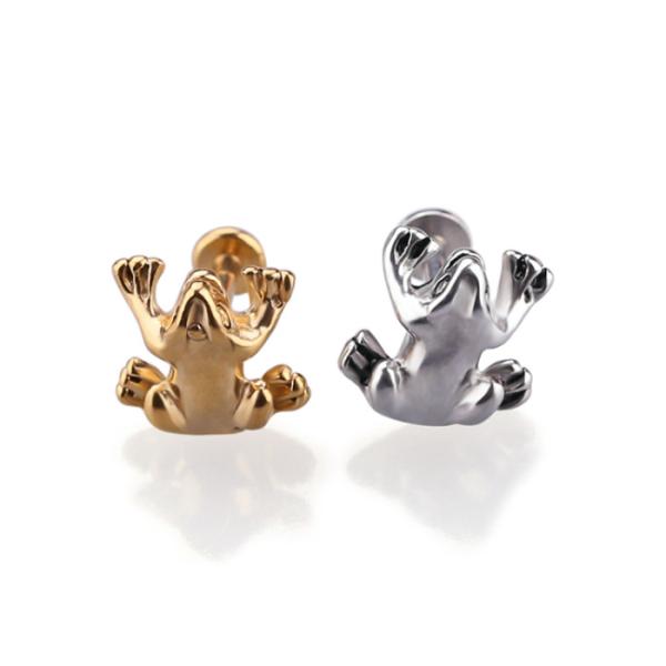 Stainless Steel Internally 16g Labret Lip Ring Cherry Shape Lip Stud Body Piercing Jewelry
