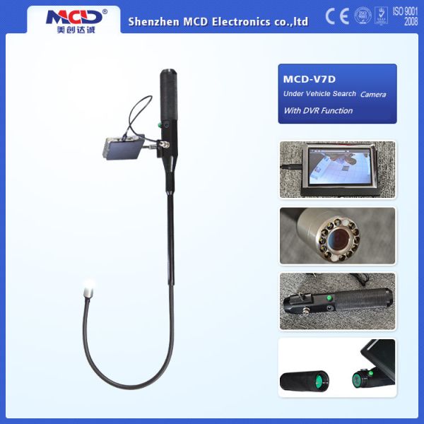 IP68 Flexible Under Vehicle Inspection Camera LCD Display DVR Function