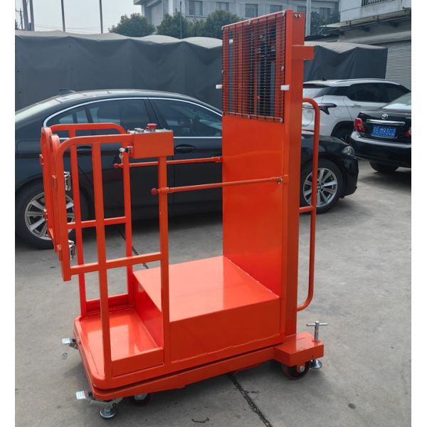 Stable Semi Electric Aerial Order Picker With Fork Platform For Safe Elevated Work