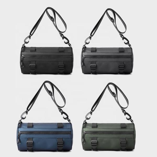 Men's And Women's Barrel Shaped Drum Bag Waterproof Crossbody Bag Custom Design