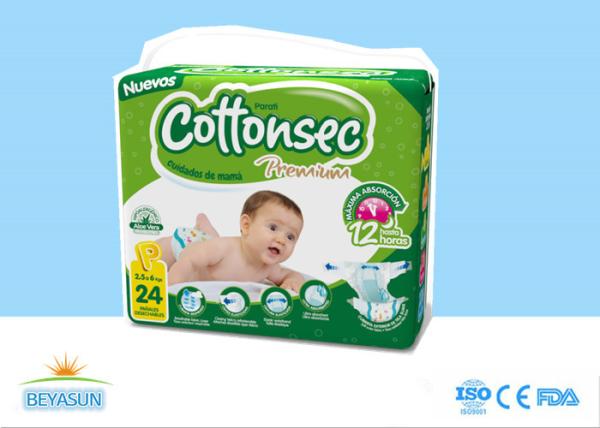 Tecidos feitos sob encomenda da folha superior não tecida para núcleo não tratado da absorvência da polpa do fluff dos bebês