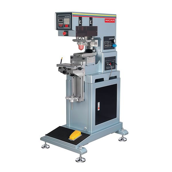 Industrial Monochrome Oil Basin Semi Automatic Pad Printing Machine For Plastic