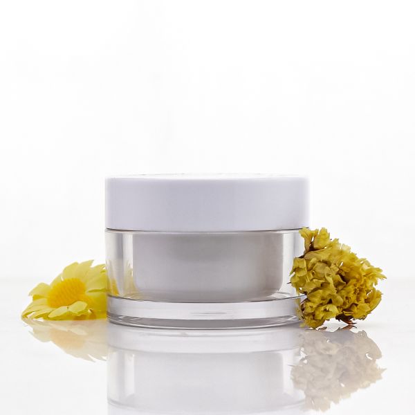 PET Double-Layer Cream Jar 15ml-100ml with Screw Lid