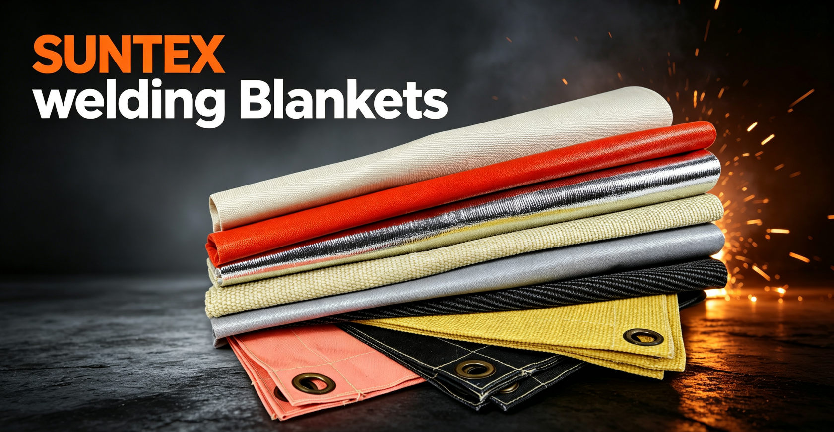 Welding Fire Blanket Industrial High Temperature Resistant Fiberglass Fire Blanket for Workshop Welding Safety