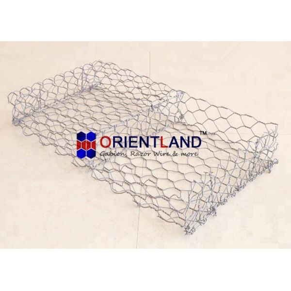 Latvia Permeable Gabion Wire Baskets For Embankment Aperture 60×80mm